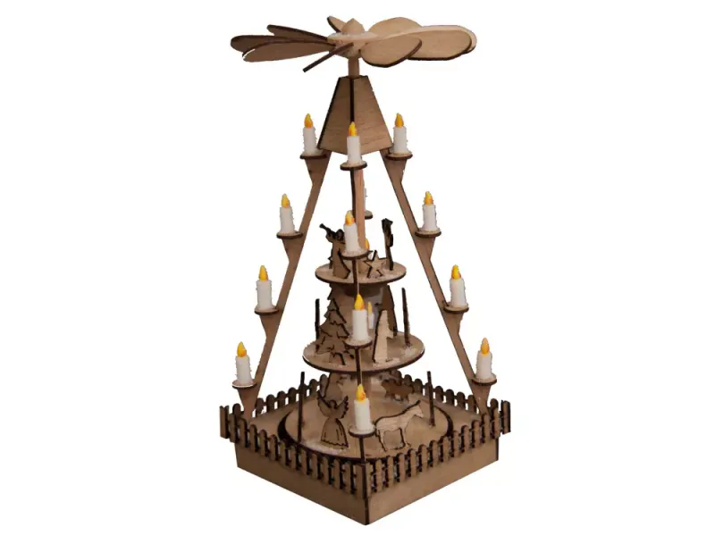 Julemarked pyramide